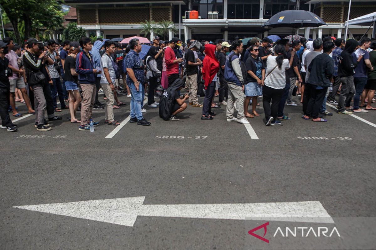 Pengamanan tiga lapis saat pertandingan timnas Indonesia vs Argentina