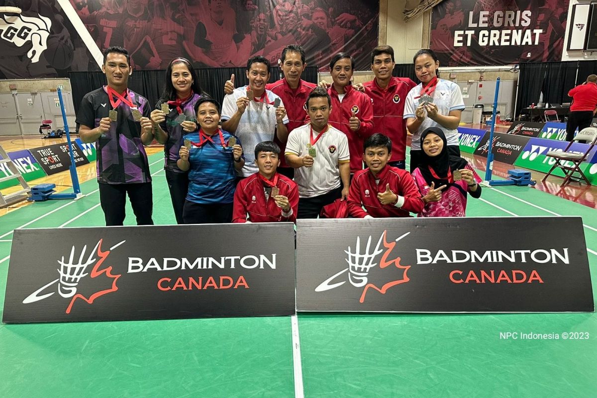 Para-bulu tangkis Indonesia bawa empat keping emas dari Kanada