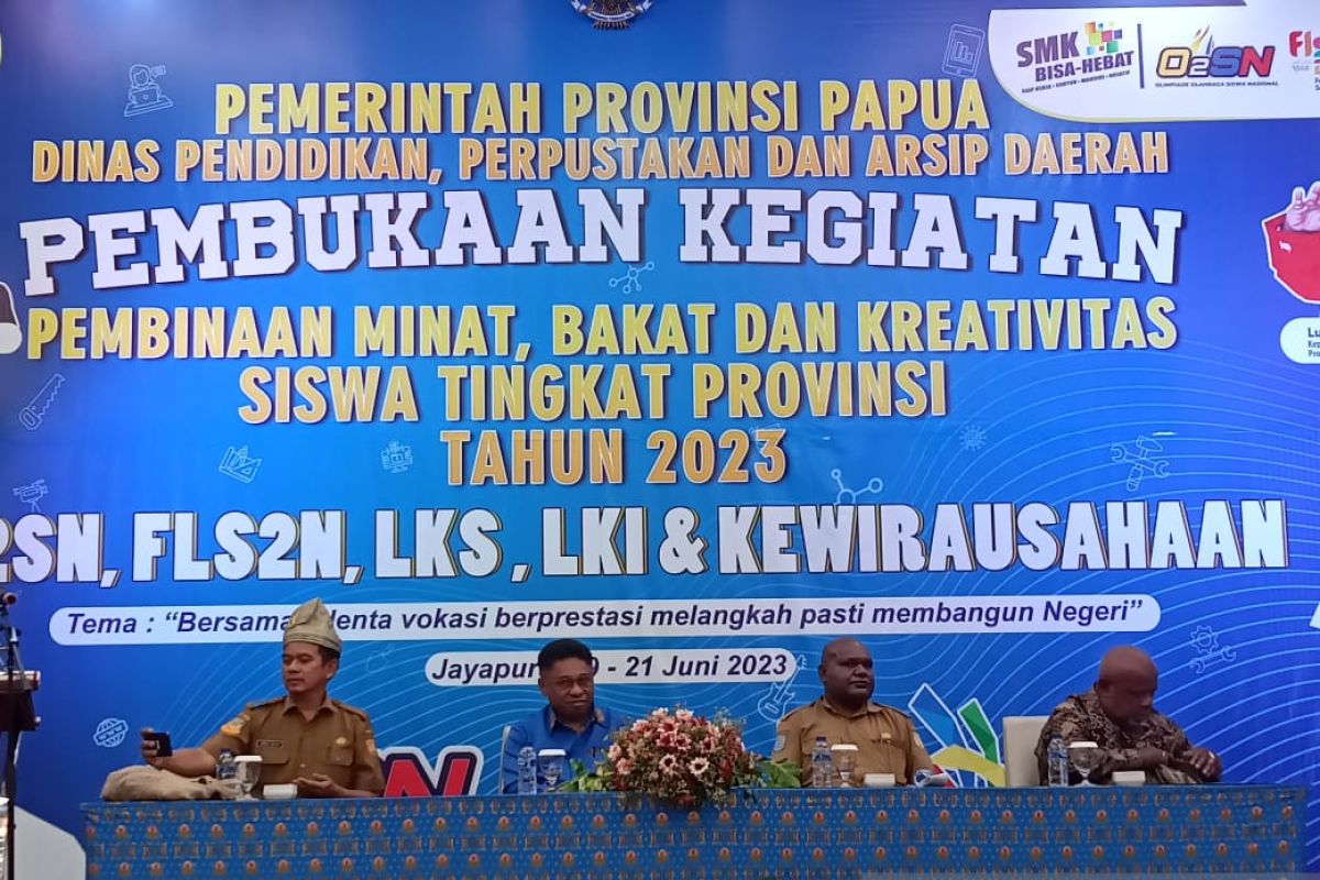 DPPAD gelar perlombaan O2SN bagi siswa se Provinsi Papua