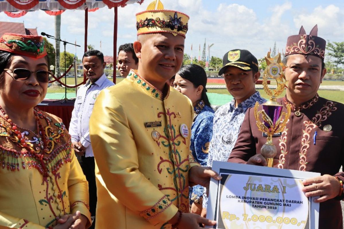 Usung inovasi Mahantis, Bappedalitbang Gunung Mas juara lomba inovasi kabupaten