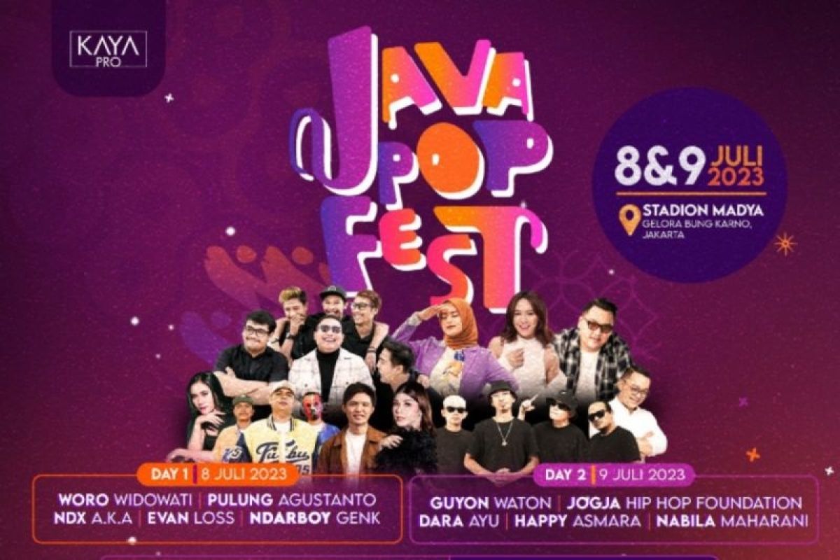 Pergelaran Java Pop Festival siap rayakan budaya Jawa dan pemberdayaan perempuan