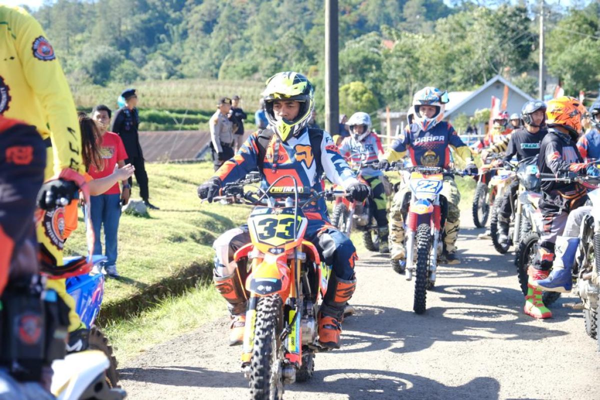 Seribuan pengendara motor gunung "Trail Adventure" ramaikan Beautiful Malino Gowa