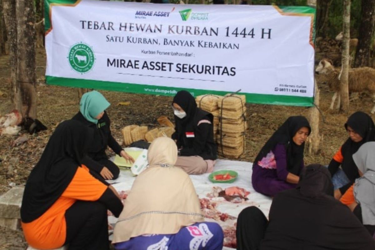 Dompet Dhuafa dan Mirae Asset Sekuritas Indonesia salurkan hewan kurban ke daerah pelosok