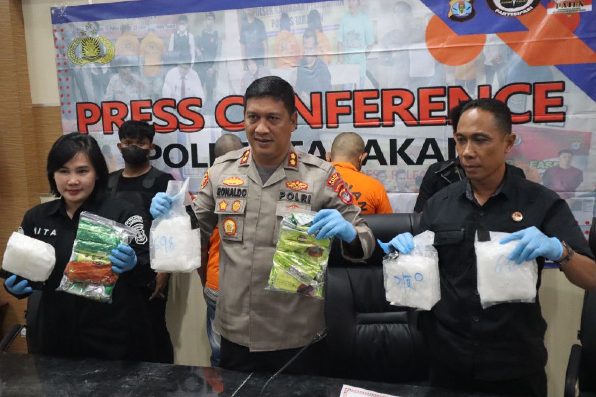 Polres Tarakan Menggagalkan Peredaran Sabu Sebanyak 10 Kilogram