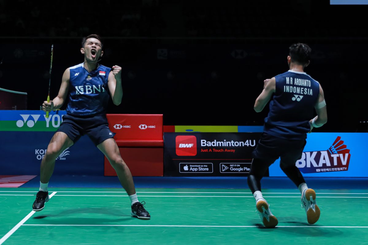 Bulu tangkis - Ganda putra Fajar/Rian maju ke final Korea Open