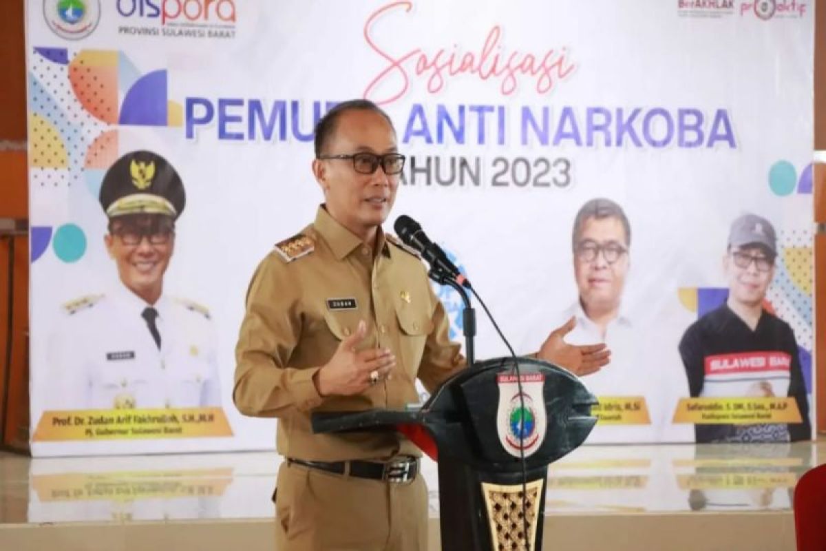 Penjabat Gubernur ajak pemuda di Sulbar menjadi generasi anti-narkoba