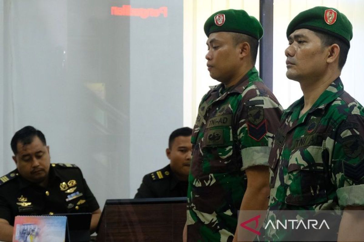 Sidang anggota TNI AD terelibat narkotika