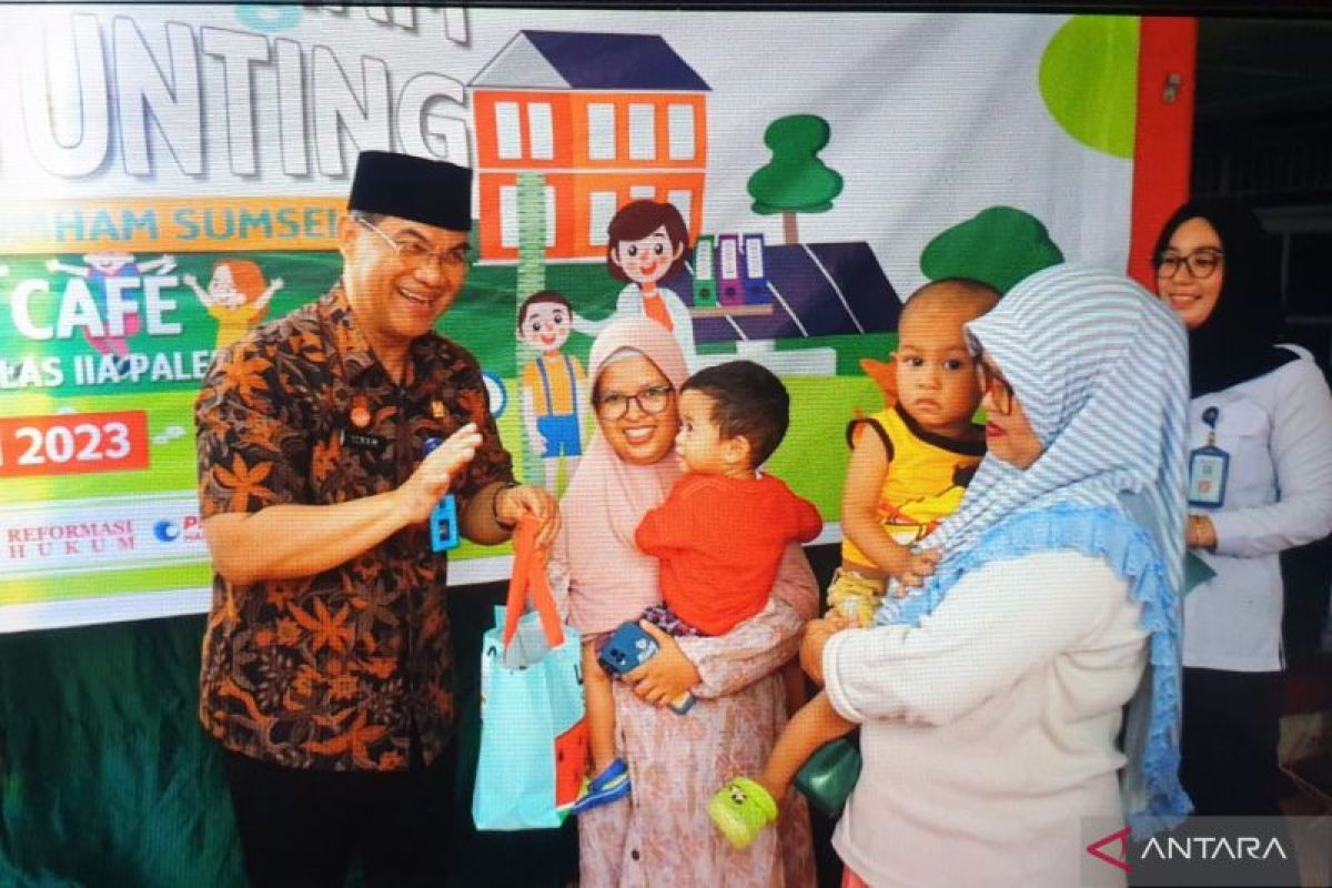 Semarakkan HUT, Kemenkumham Sumsel gelar bakti sosial pengentasan stunting