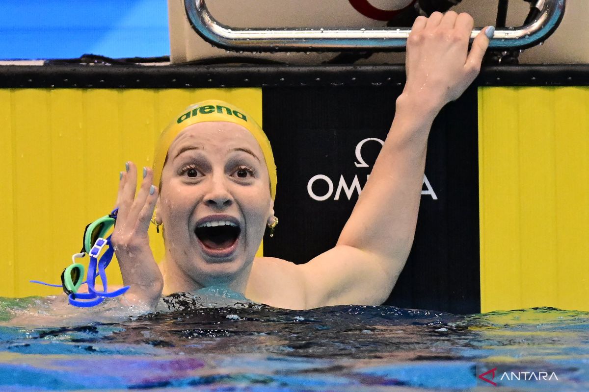 O'Callaghan pecahkan rekor dunia di Kejuaraan Akuatik FINA 2023