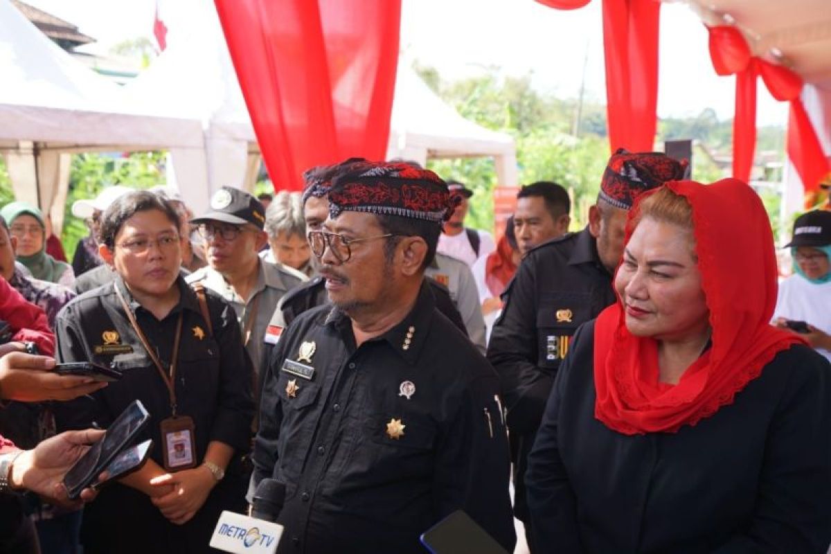 Mentan minta 100 ribu ha sawah Jateng jadi penyangga pangan