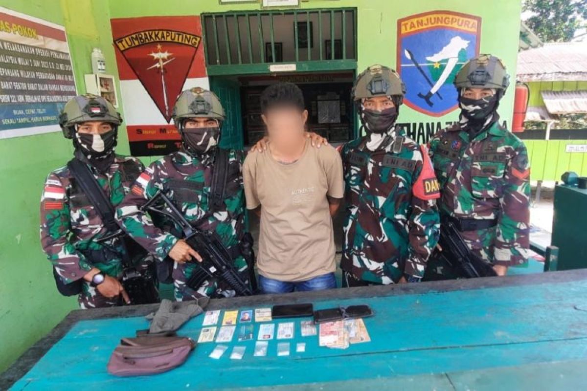 Satgas Pamtas Indonesia-Malaysia gagalkan penyelundupan sabu