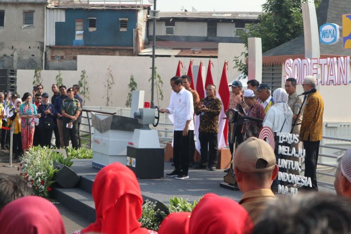 Jokowi: Pemprov sempat tak tuntaskan pembebasan lahan sodetan Ciliwung