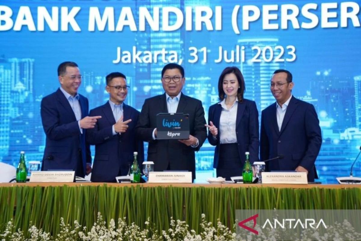 Bank Mandiri telah menyalurkan kredit Rp1.272,07 triliun hingga kuartal II-2023