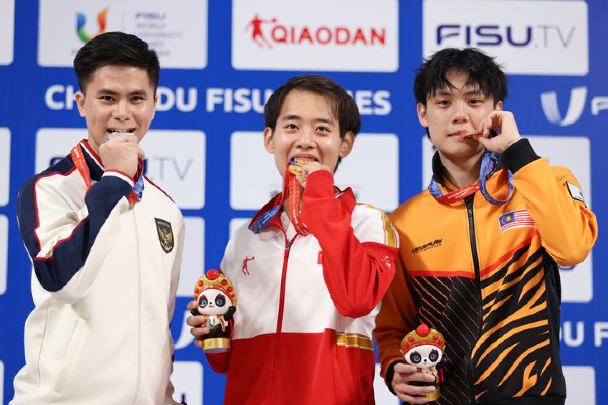 Hebat ! Atlet Wushu Indonesia unjuk kebolehan di Universiade Chengdu