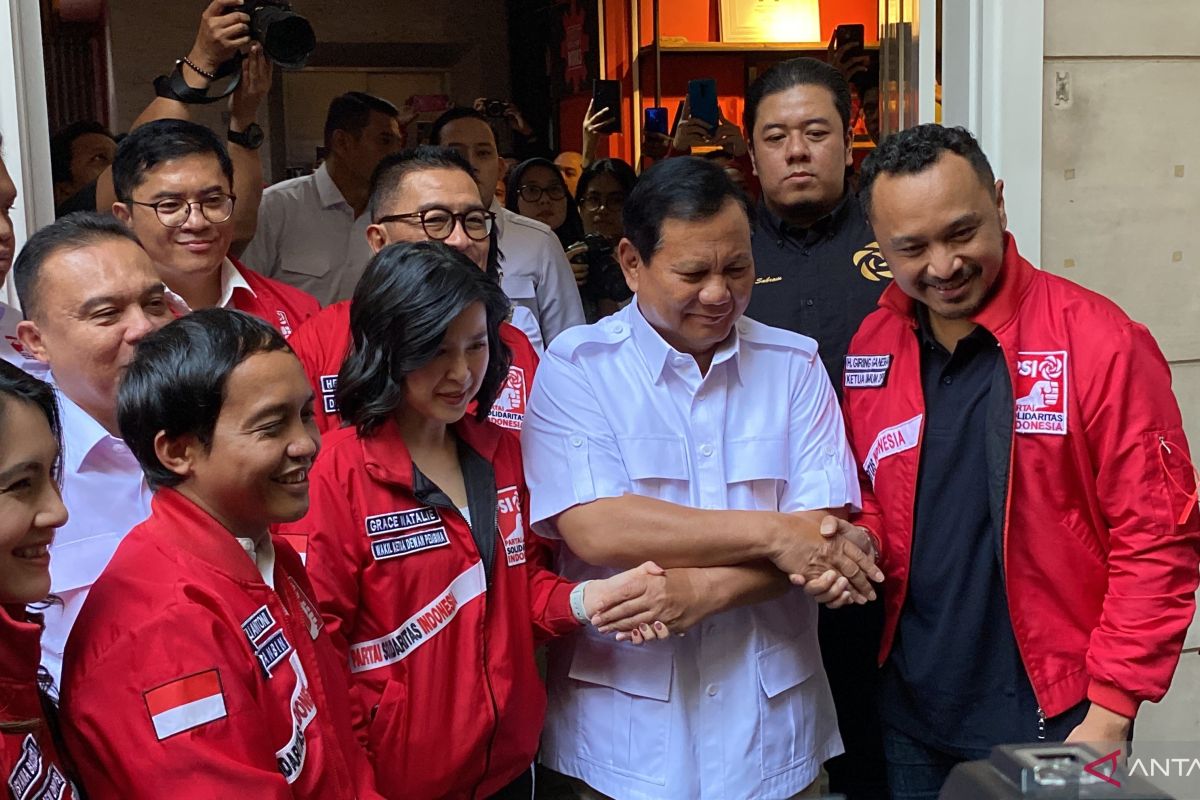 Prabowo Subianto sambangi Kantor DPP PSI