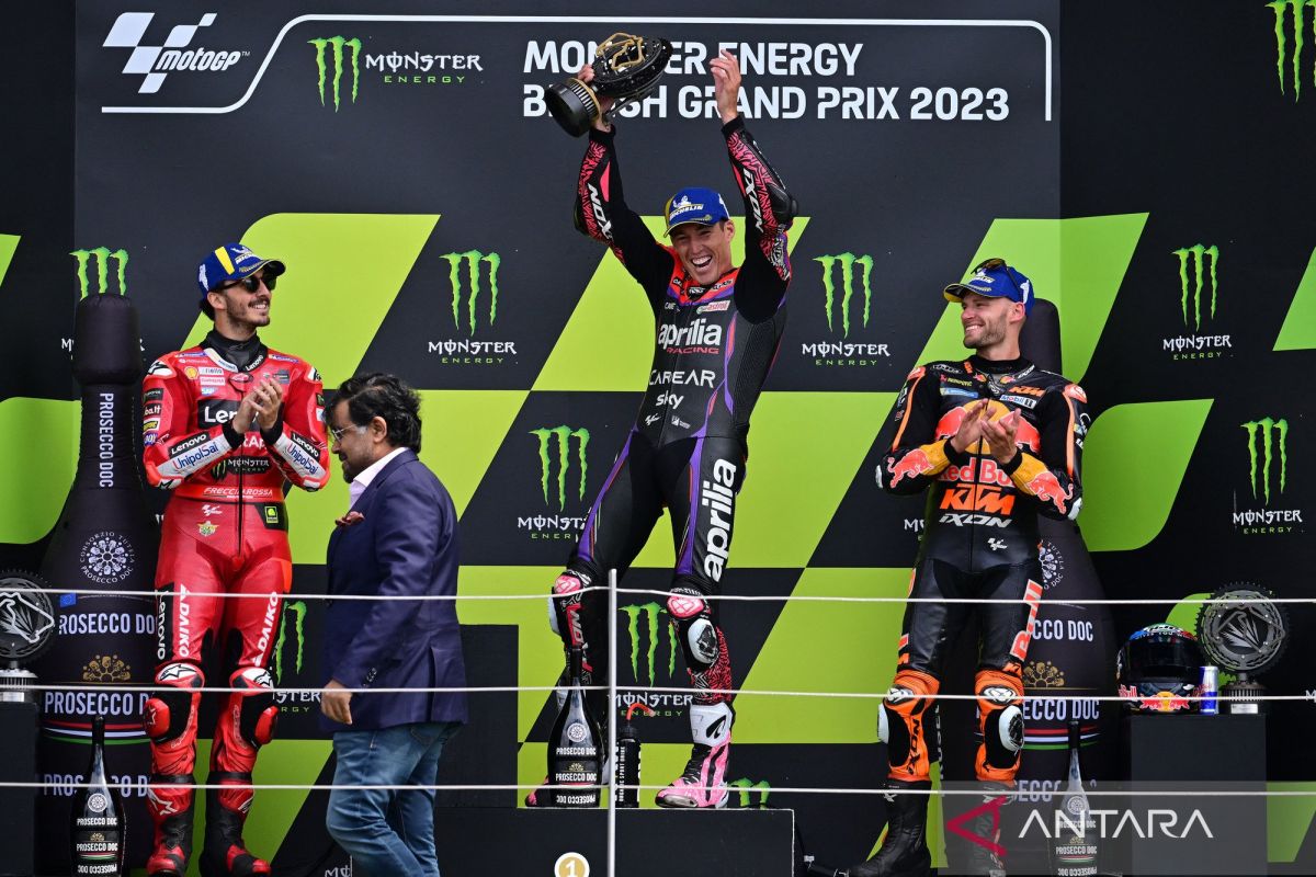 Aleix Espargaro menangi seri MotoGP Inggris