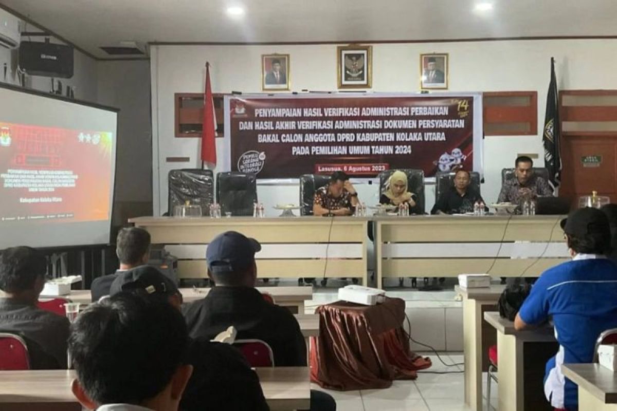 KPU Kolaka Utara umumkan 54 bakal Caleg yang tidak memenuhi syarat