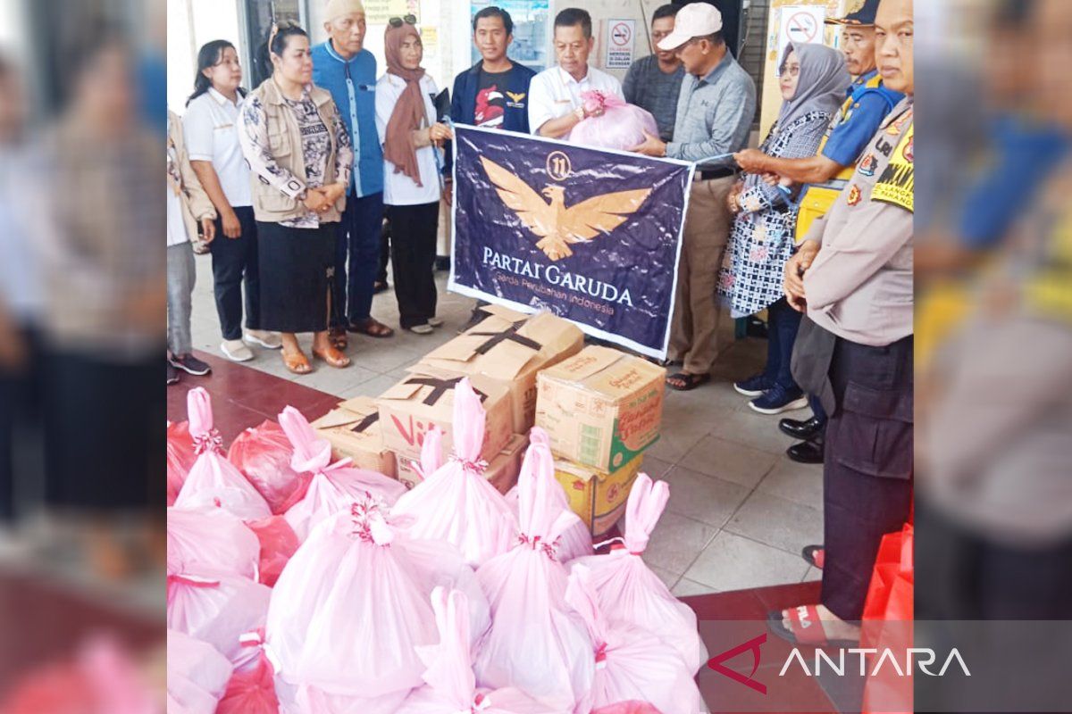 Partai Garuda bantu korban kebakaran Palangka Raya