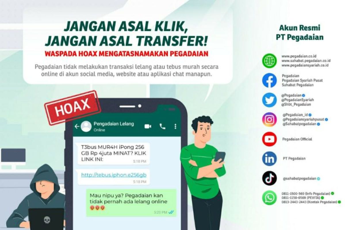 Pegadaian Mengimbau Masyarakat Untuk Hati-Hati Terkait Lelang Online