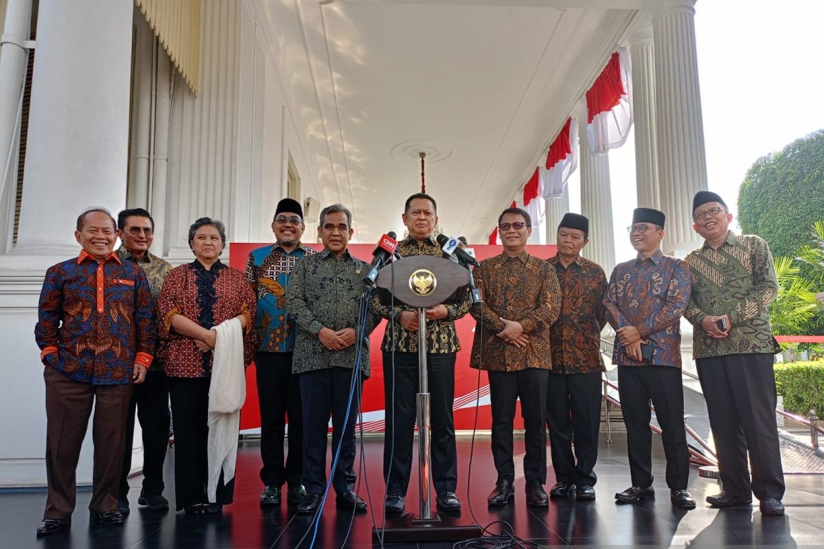 Pimpinan MPR sampaikan persiapan sidang tahunan kepada Presiden