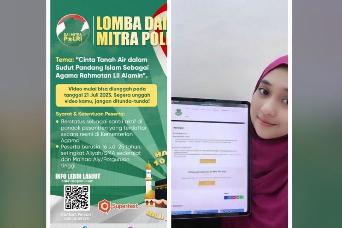 Densus 88-Supertext gelar kompetisi dai mitra Polri, hadiah haji/umrah