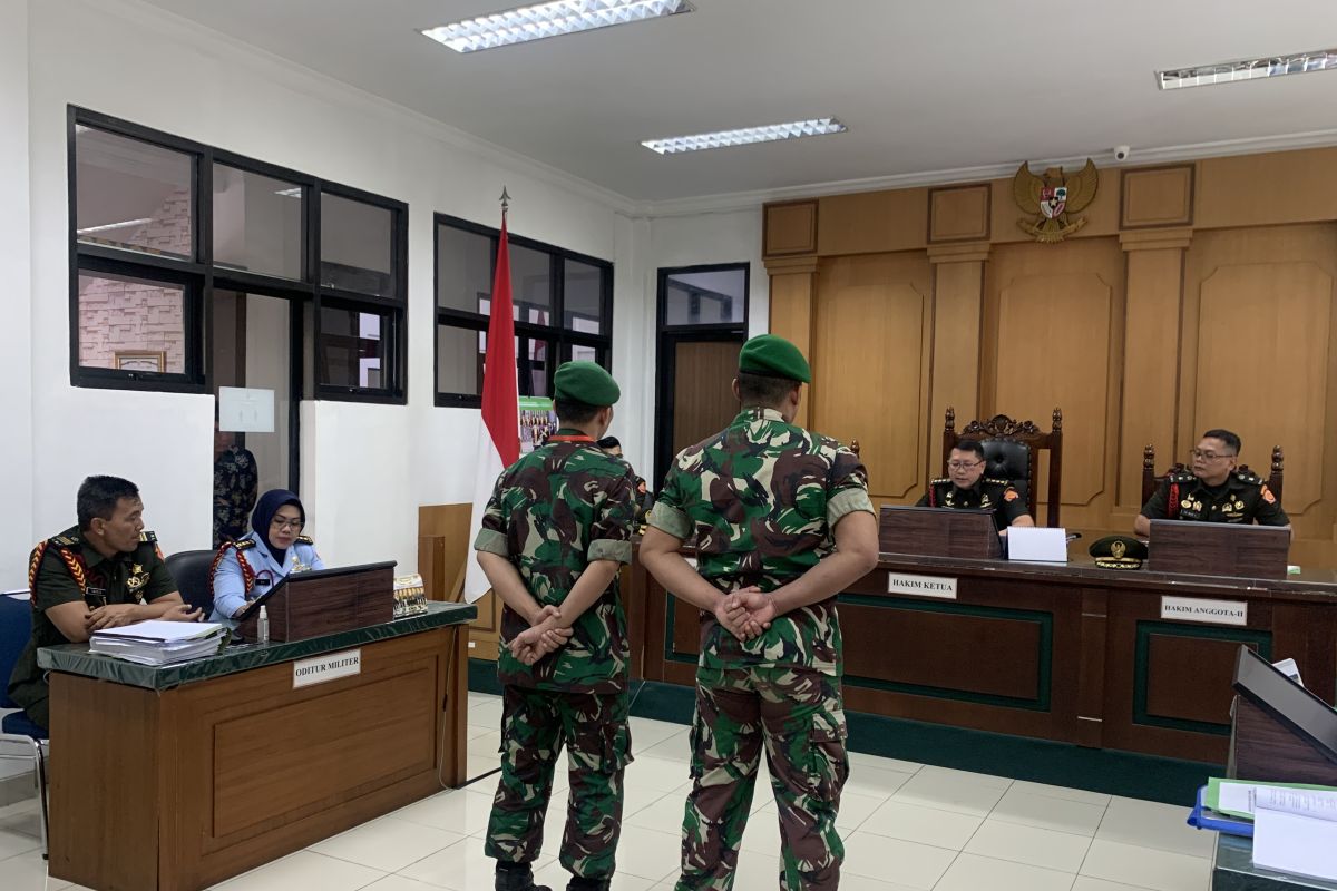 Tentara pembawa sabu dihukum berat