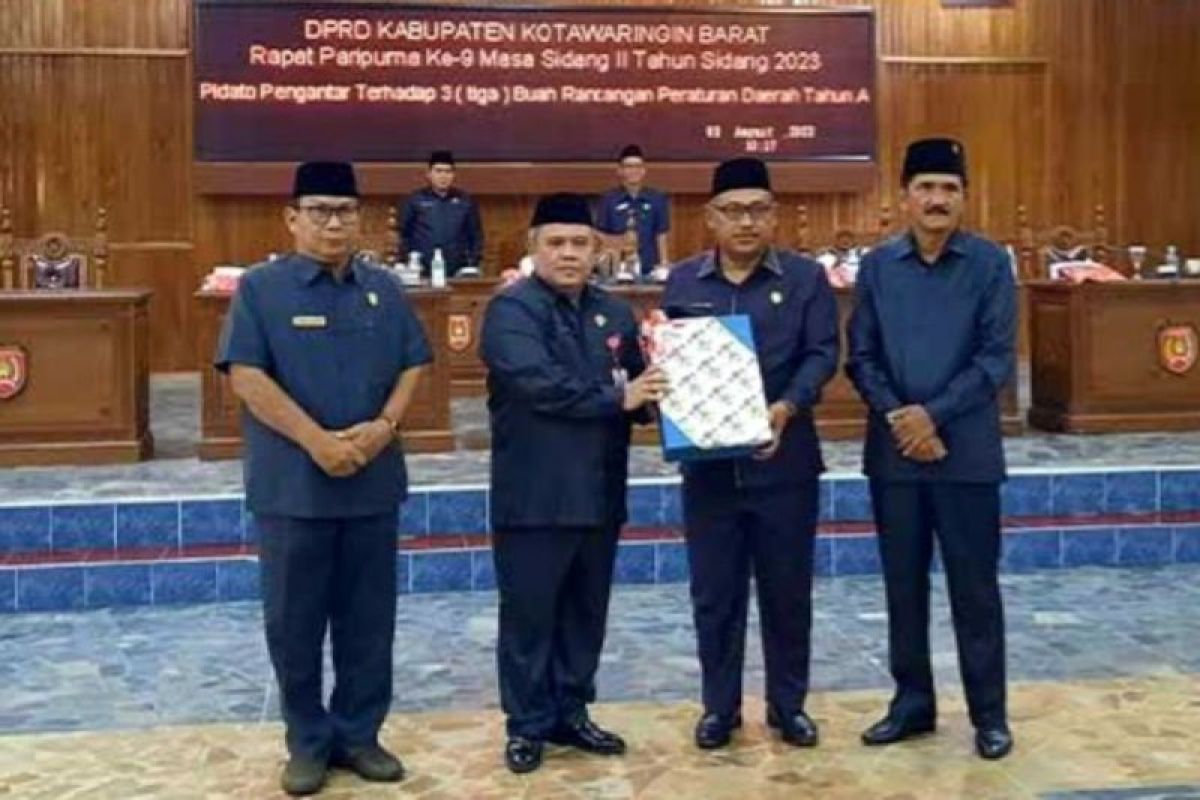 Pemkab Kobar ajukan tiga raperda ke DPRD