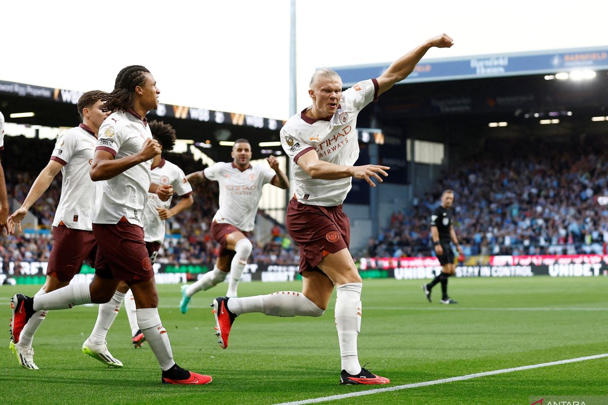 Liga Inggris - Manchester City awali musim 2023/24 dengan kemenangan 3-0 atas Burnley