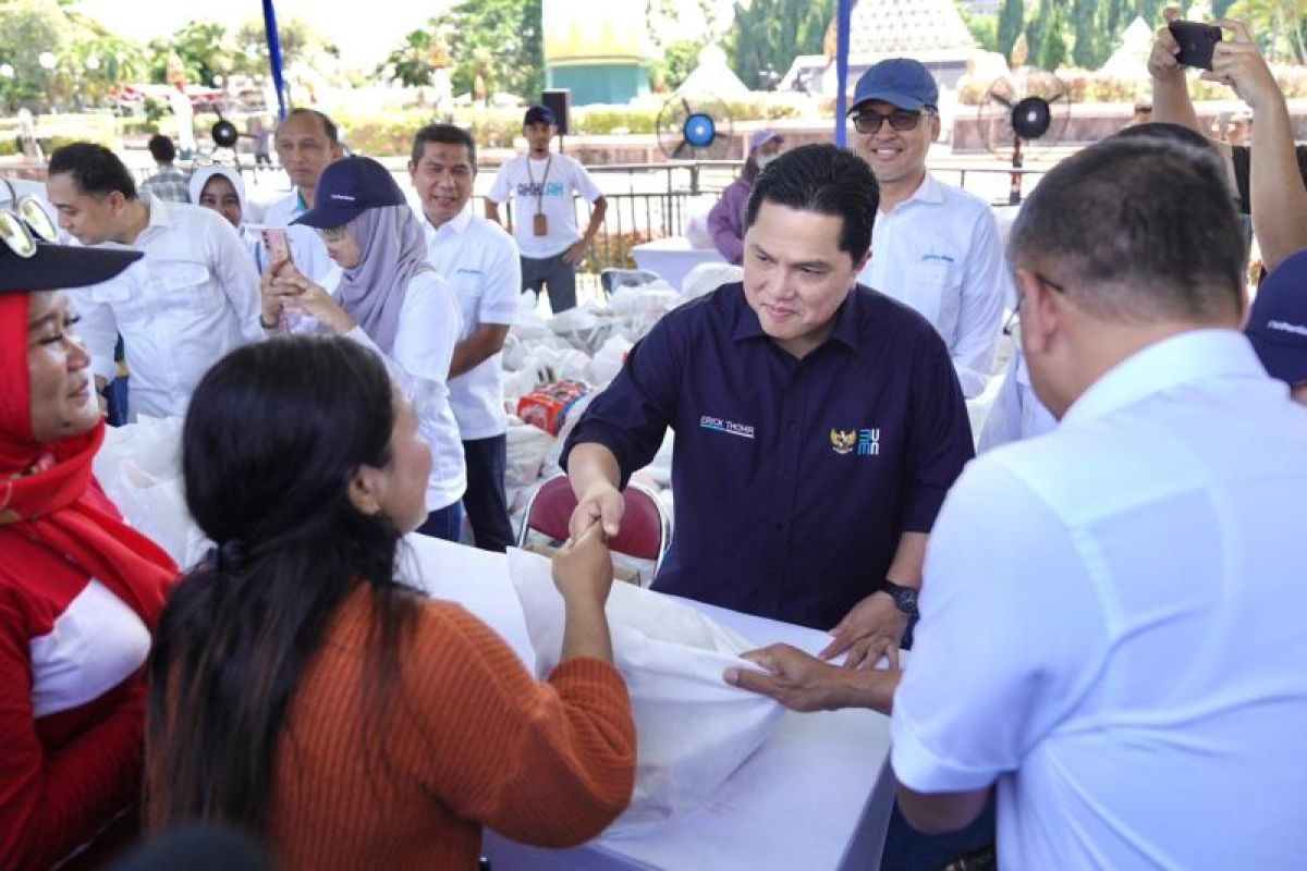 Erick Thohir: Presiden mendorong gelar pasar murah