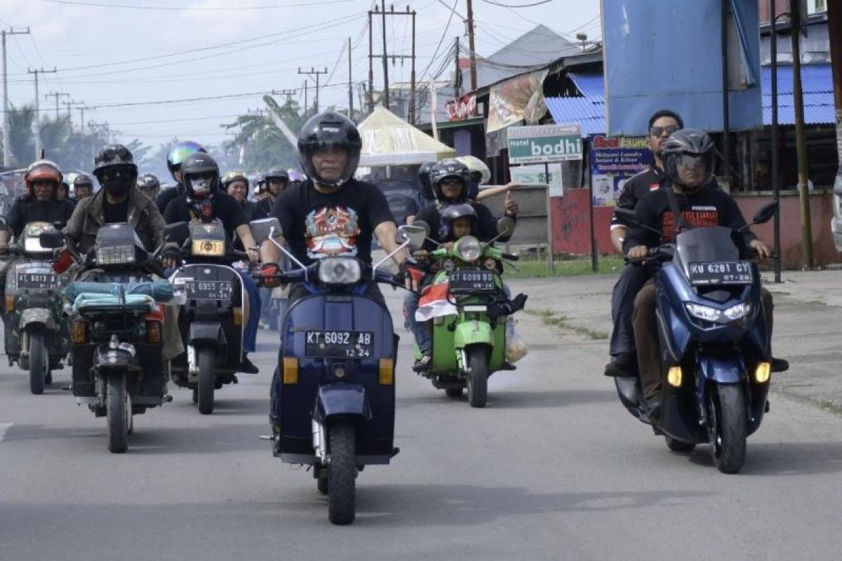 PSB ke XVIII, Gubernur kendarai Vespa ke Tanjung Palas