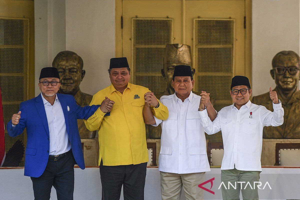 LSI Denny JA: Elektabilitas partai koalisi Prabowo capai 39 persen