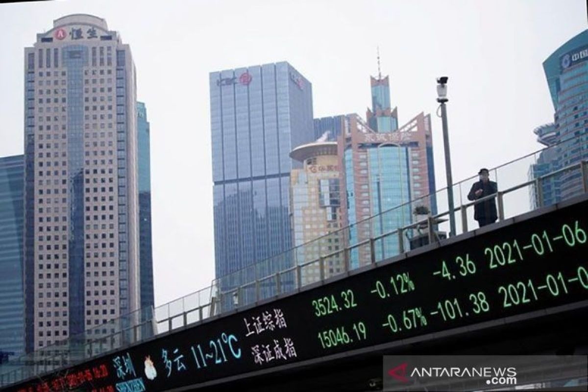 Saham China ditutup lebih rendah, indeks Shanghai jatuh 0,77 persen