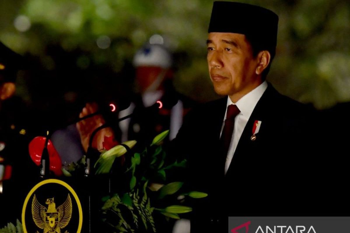 Presiden Jokowi pimpin apel kehormatan dan renungan suci