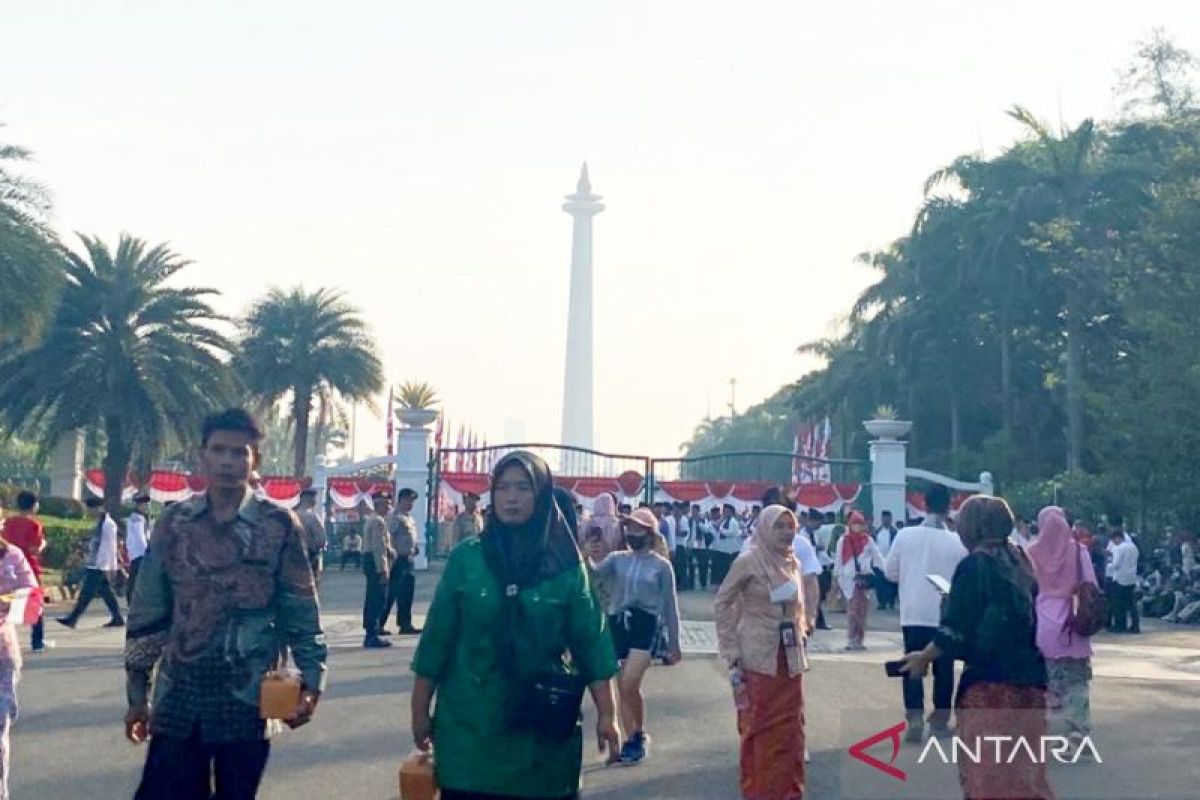 Ribuan personel gabungan jaga keamanan HUT ke-78 RI di sekitar Istana dan Monas