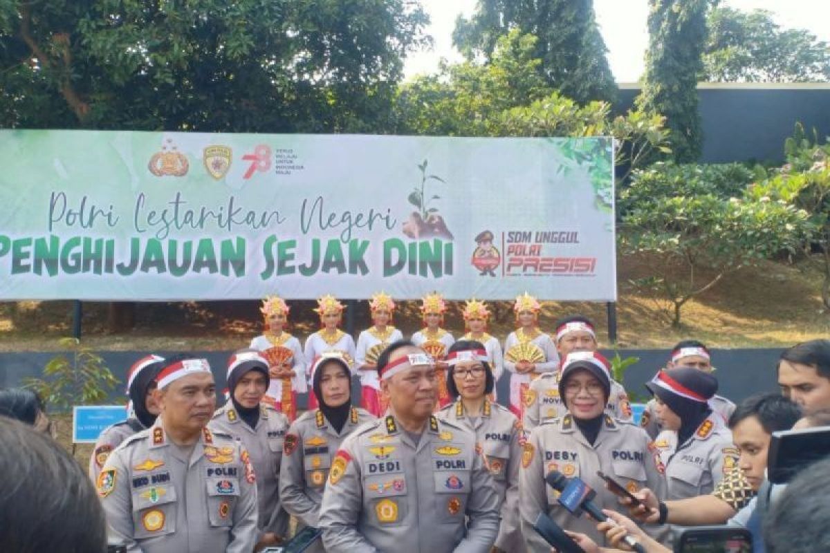 Polri galakkan kembali kegiatan penanaman pohon cegah perubahan iklim