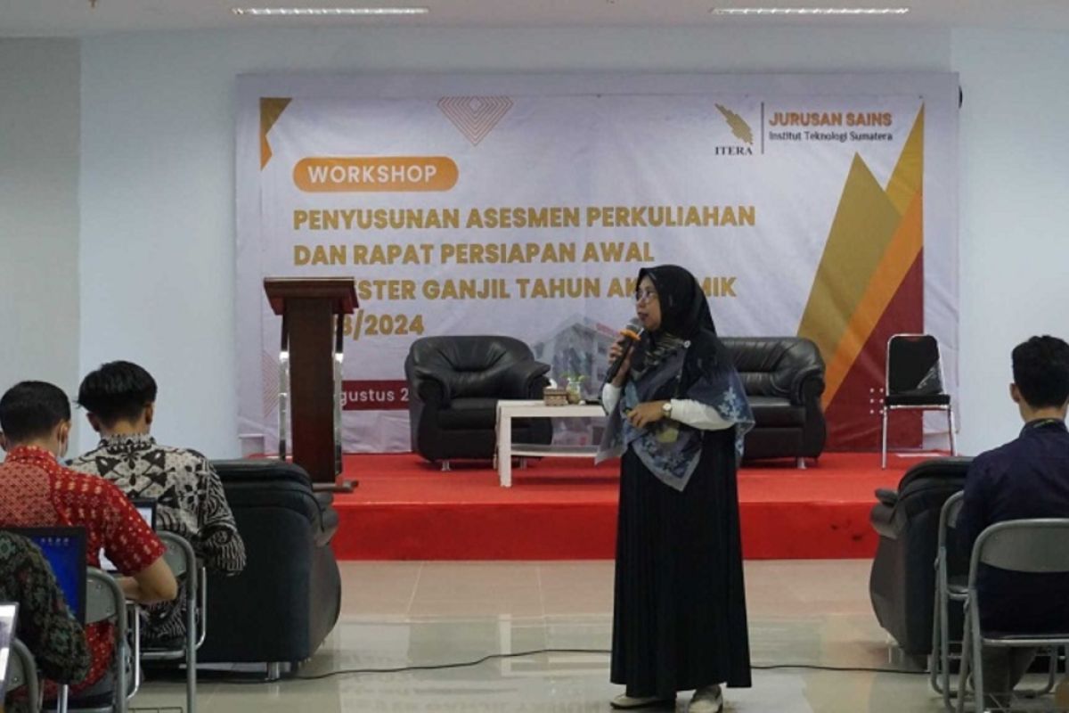 Jurusan sains Itera gelar workshop penyusunan asesmen perkuliahan