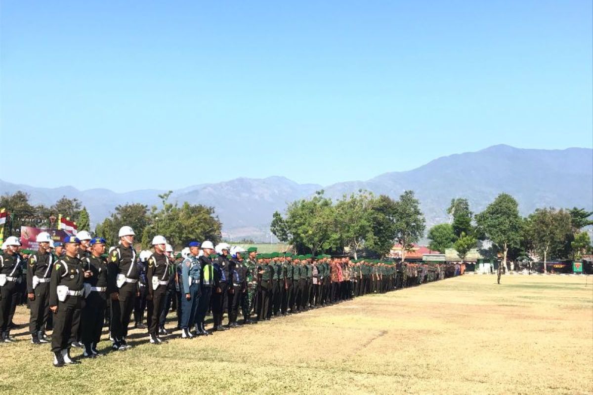 Ribuan personel gabungan TNI-Polri siap amankan kunker Presiden Jokowi