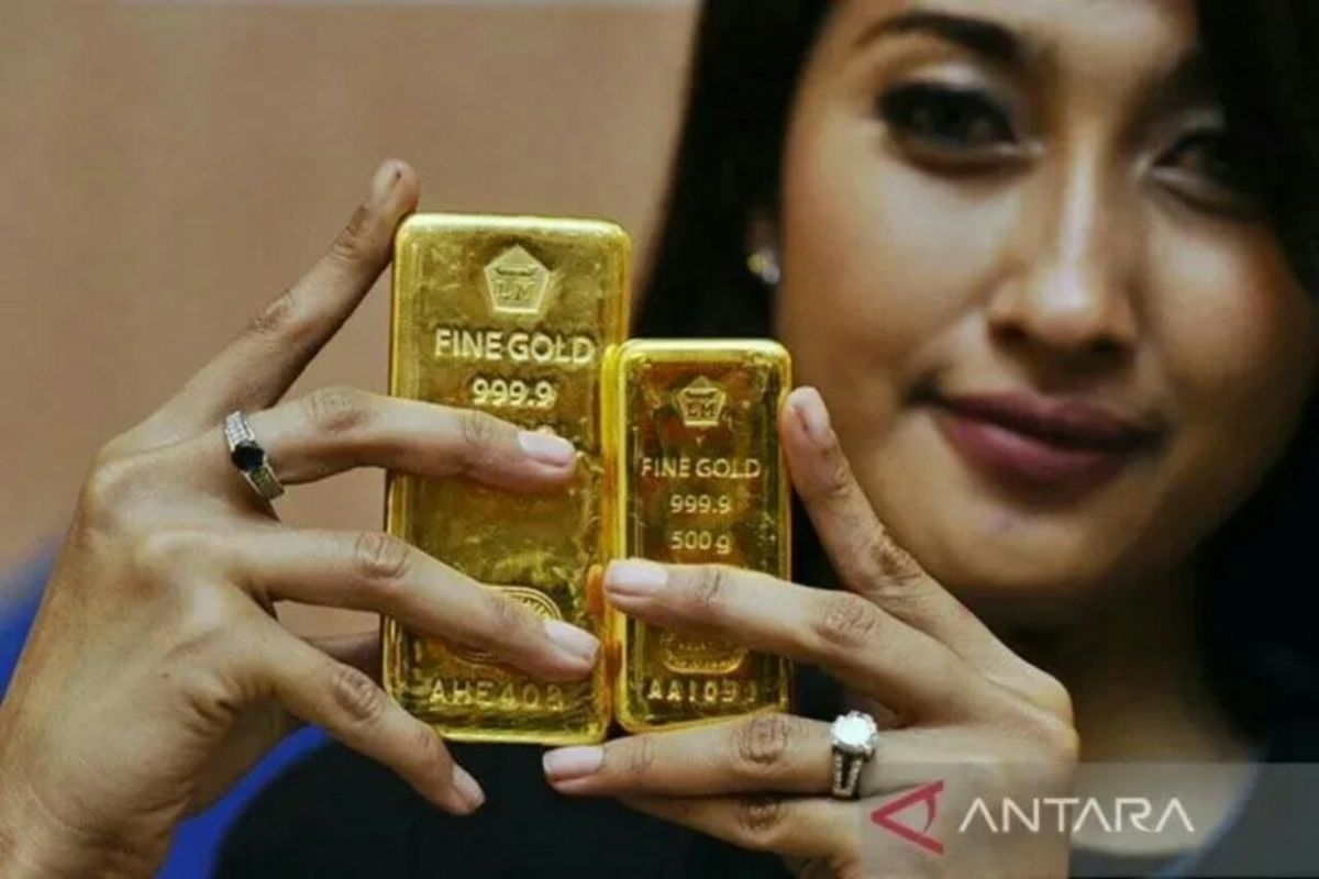 Harga emas Antam hari Senin pagi Rp1,145 juta per gram