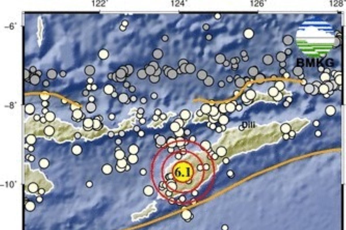 Gempa  M6,1 guncang pulau Timor