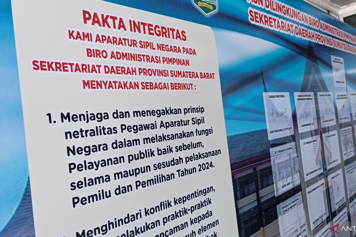 Sekda Sumbar ingatkan ASN tentang netralitas jelang Pemilu 2024