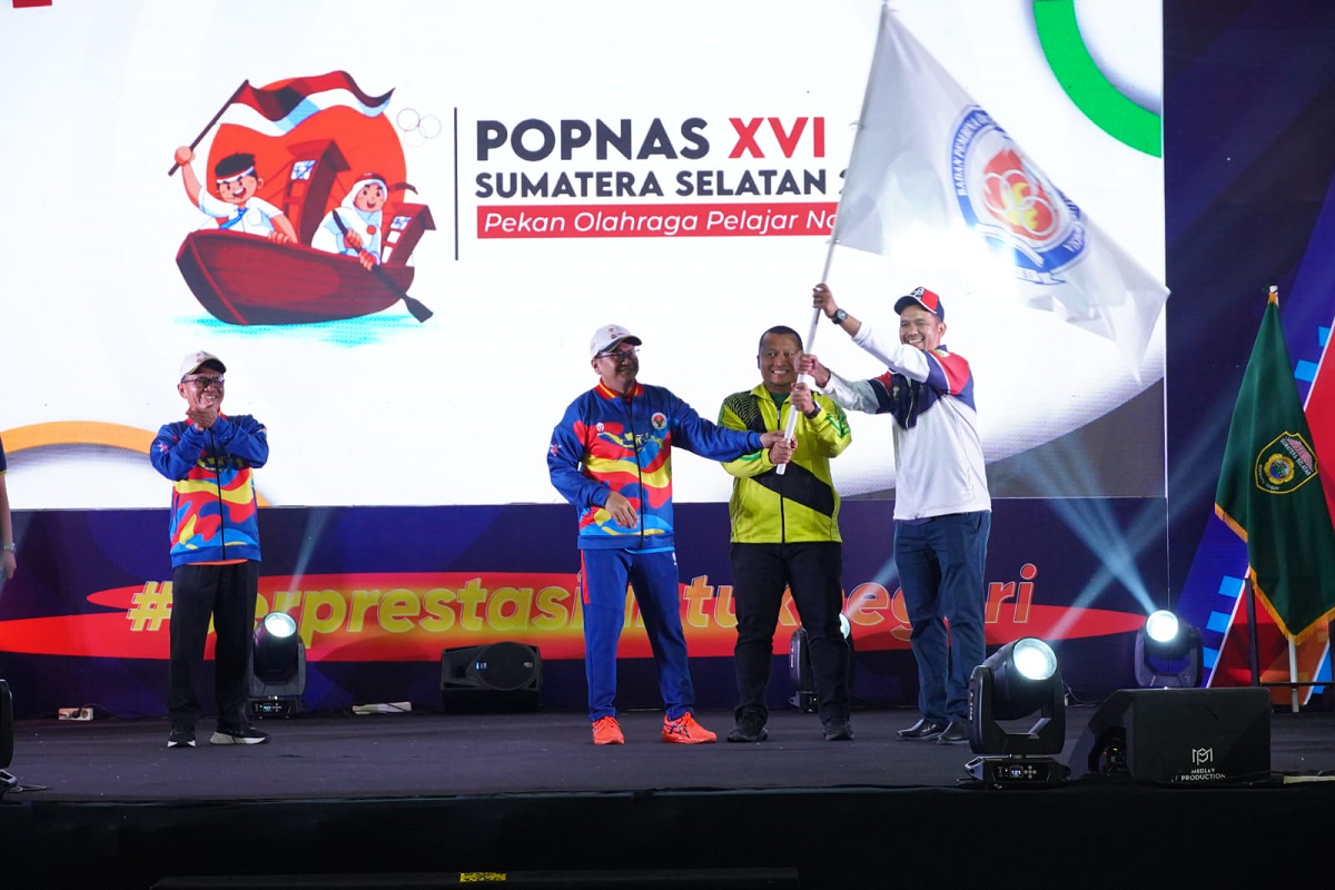 Kontingen Popnas XVI/2023 Provinsi Sumsel finis keenam