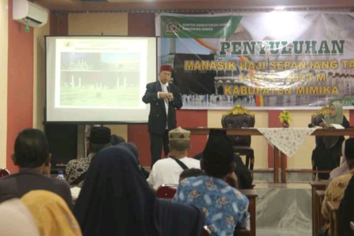 Kemenag Mimika gelar penyuluhan manasik haji pemberangkatan 2024