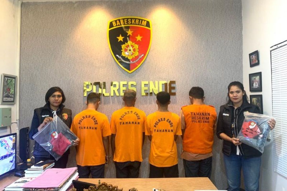 Polres Ende tangkap 4 tersangka kekerasan perempuan dan anak