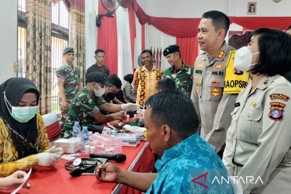 Polres Kobar bantu penuhi keperluan kesehatan masyarakat