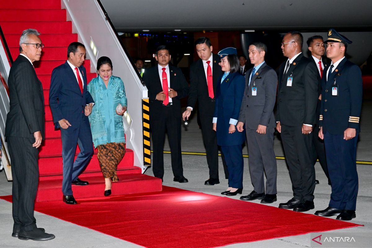 Presiden Jokowi tiba di Tanah Air usai hadiri KTT G20 India