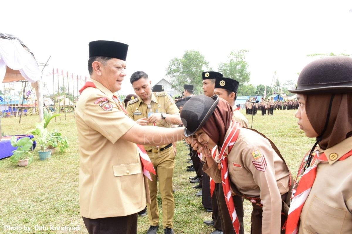 Penjabat Bupati Tubaba pimpin Apel Besar Peringatan Hari Pramuka Ke-62