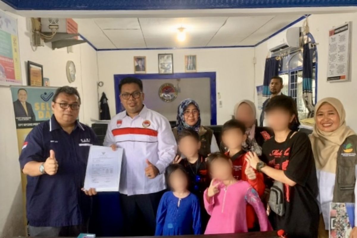 KJRI Johor Bahru-BP3MI Riau fasilitasi pemulangan ibu dan 5 anak korban TPPO