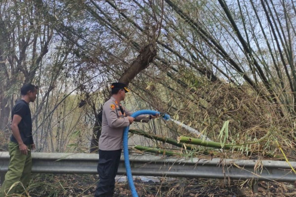 Kebakaran hutan lindung Watu Kanggorok  dapat dilokalisasi