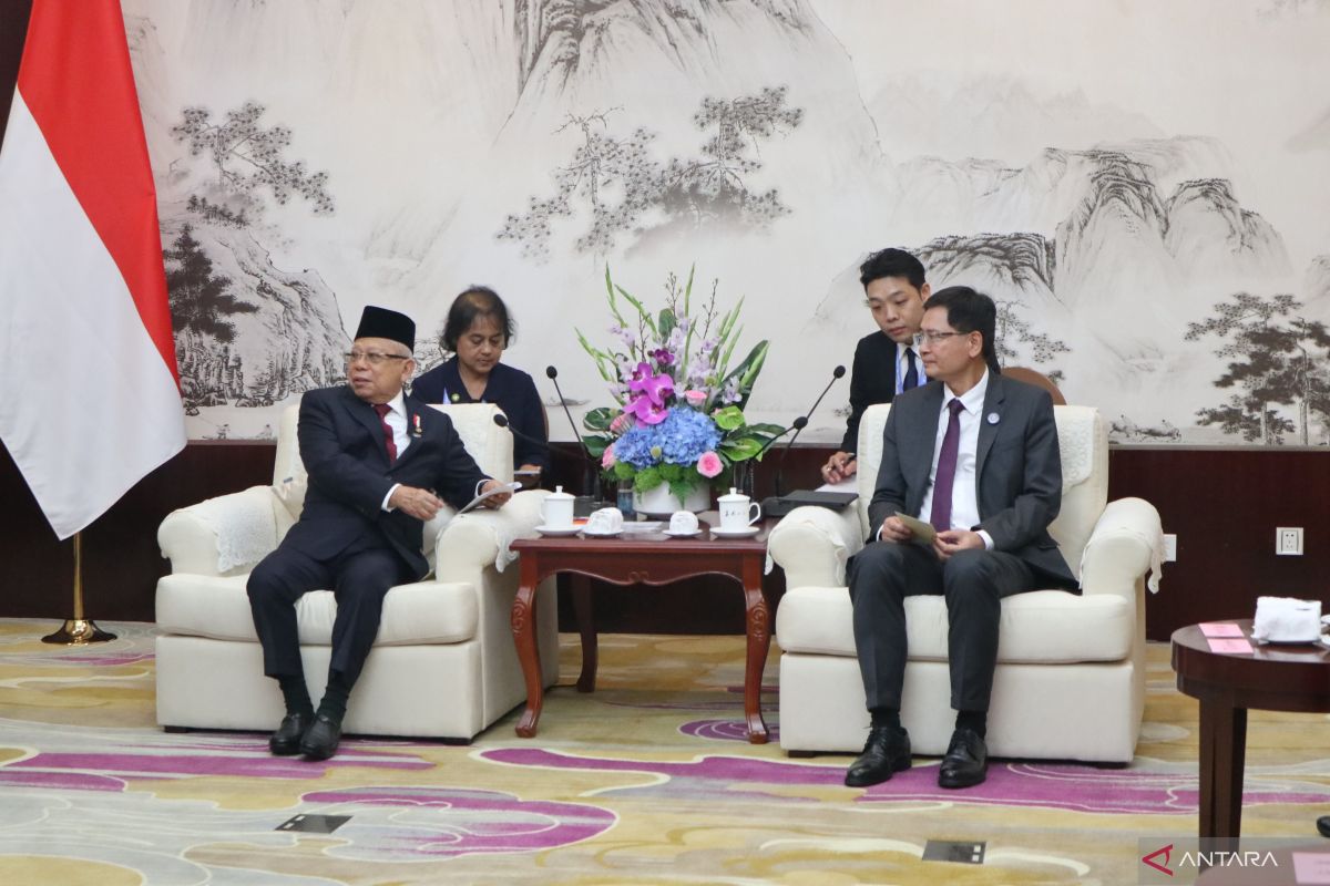 Wapres Ma'ruf Amin bertemu dengan Gubernur Guangxi