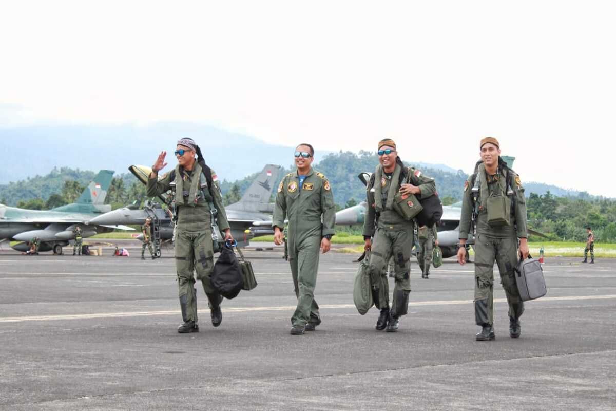 Enam Pesawat TNI AU tiba di Manado untuk ikuti Latma Ausindo